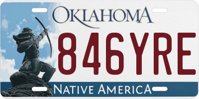 OK license plate 846YRE