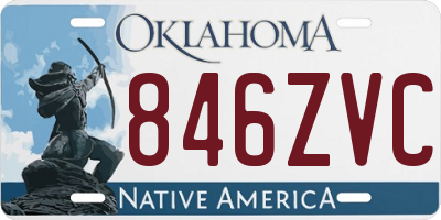 OK license plate 846ZVC