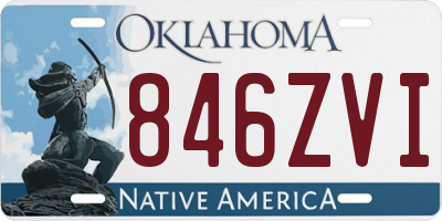 OK license plate 846ZVI