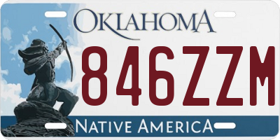 OK license plate 846ZZM