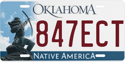 OK license plate 847ECT