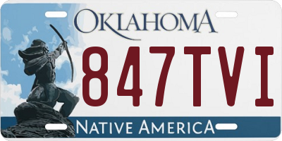 OK license plate 847TVI