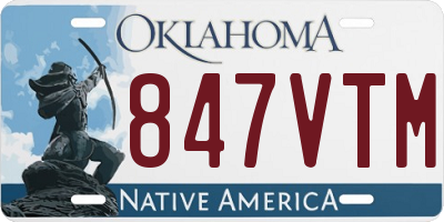 OK license plate 847VTM
