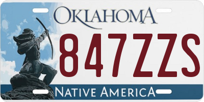 OK license plate 847ZZS