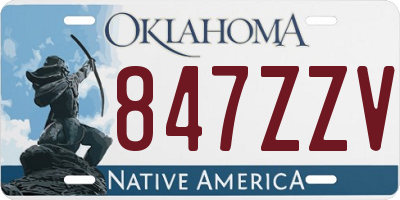 OK license plate 847ZZV