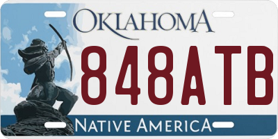 OK license plate 848ATB