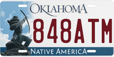 OK license plate 848ATM