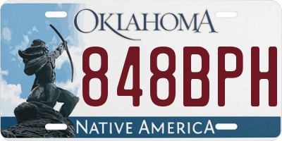 OK license plate 848BPH