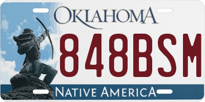 OK license plate 848BSM