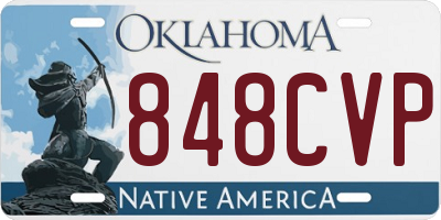 OK license plate 848CVP