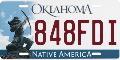 OK license plate 848FDI
