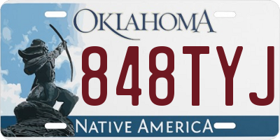 OK license plate 848TYJ