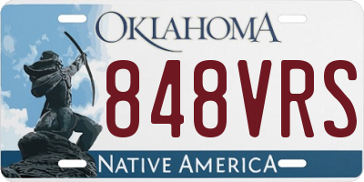 OK license plate 848VRS