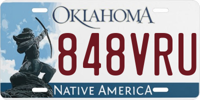 OK license plate 848VRU