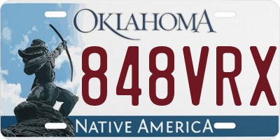 OK license plate 848VRX