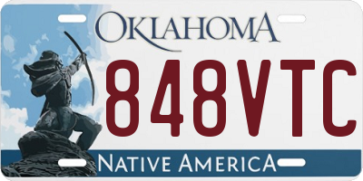 OK license plate 848VTC