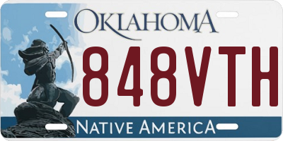 OK license plate 848VTH