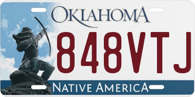 OK license plate 848VTJ