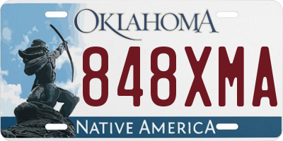 OK license plate 848XMA