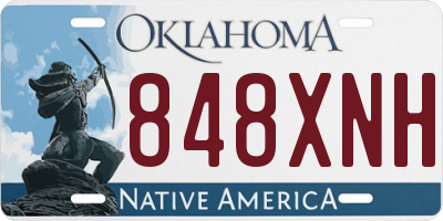 OK license plate 848XNH