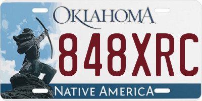 OK license plate 848XRC