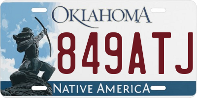 OK license plate 849ATJ
