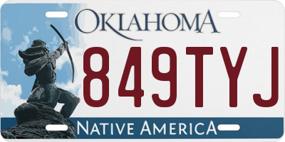 OK license plate 849TYJ