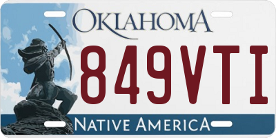 OK license plate 849VTI