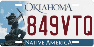 OK license plate 849VTQ
