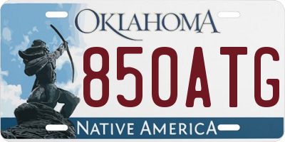 OK license plate 850ATG