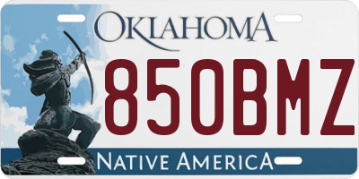 OK license plate 850BMZ