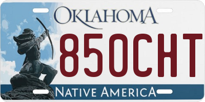 OK license plate 850CHT