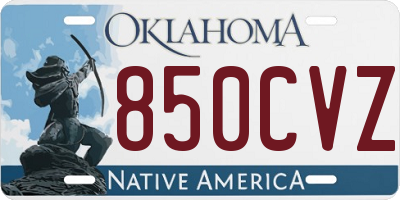 OK license plate 850CVZ