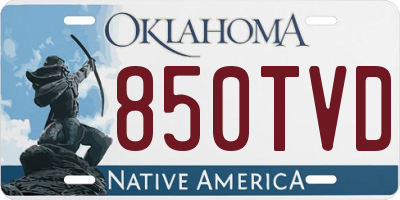 OK license plate 850TVD