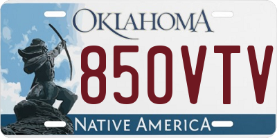OK license plate 850VTV