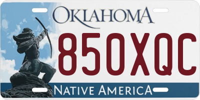 OK license plate 850XQC