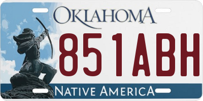 OK license plate 851ABH