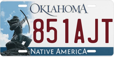 OK license plate 851AJT