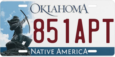 OK license plate 851APT