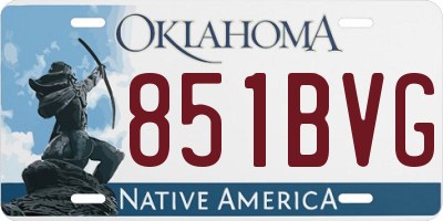 OK license plate 851BVG