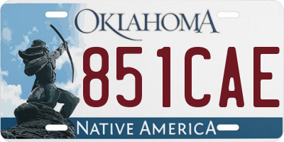 OK license plate 851CAE
