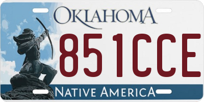 OK license plate 851CCE