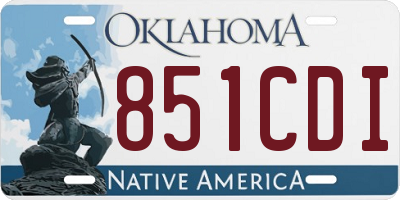 OK license plate 851CDI