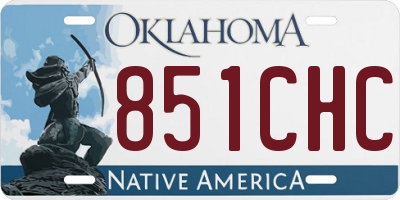 OK license plate 851CHC