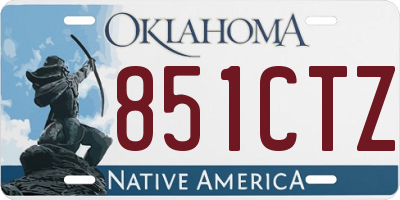 OK license plate 851CTZ