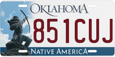 OK license plate 851CUJ