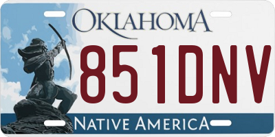 OK license plate 851DNV