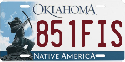 OK license plate 851FIS