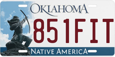 OK license plate 851FIT