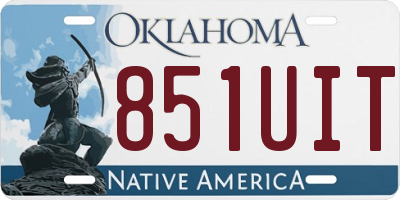 OK license plate 851UIT